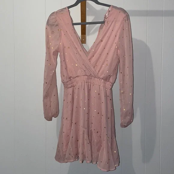 sheer gold star dress Sheer Star Dress – Belchic main image 1